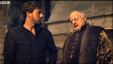 Pugh as Glendower, with Joe Armstrong as Hotspur in The Hollow Crown